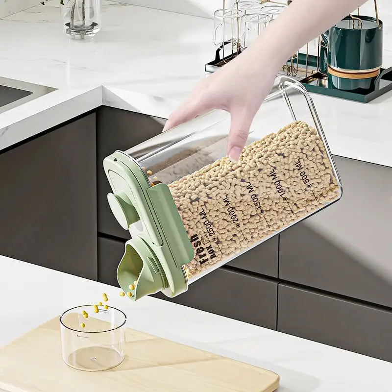 Ocean Green & Cream Double-Sealed Storage Containers – Aesthetic & Durable