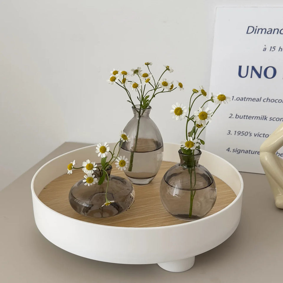 Modern Retro 3-Piece Mini Vase Set – Stunning Tabletop Decoration