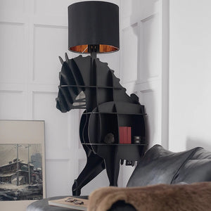 Luxury Horse Statue Wall-Mounted Display Shelf