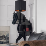 Luxury Horse Statue Wall-Mounted Display Shelf