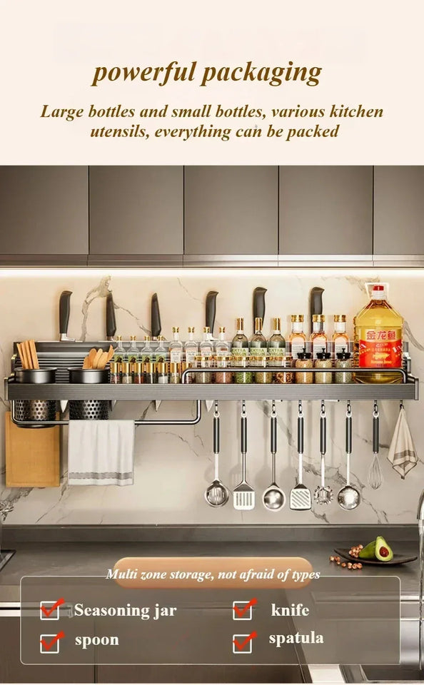 Wall Mounted Metal Dishware Storage Organizer Racks
