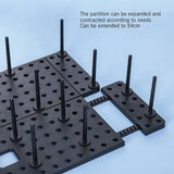 Adjustable Telescopic Dish Drying Rack Pegboard