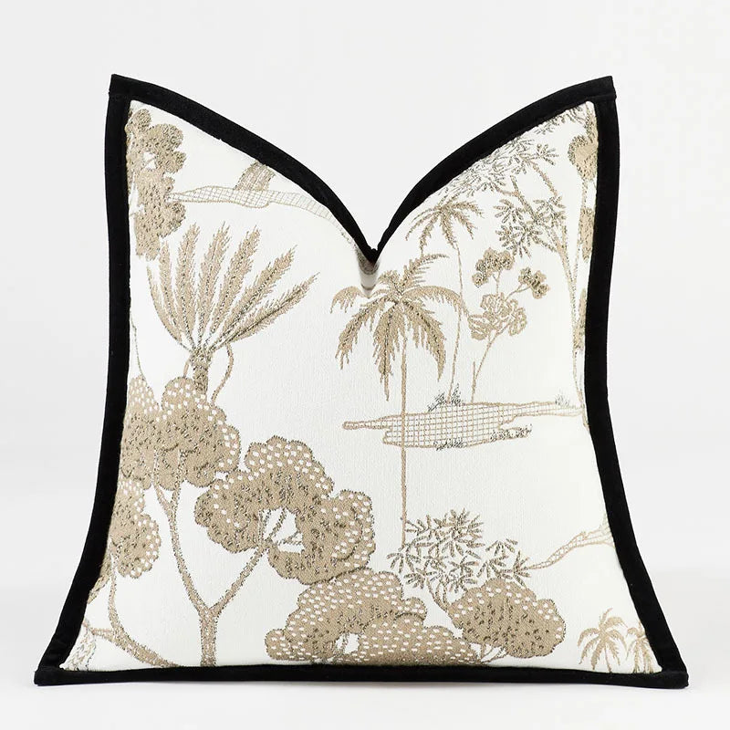 French Vintage Shell Chenille Pillow Covers – Timeless Elegance