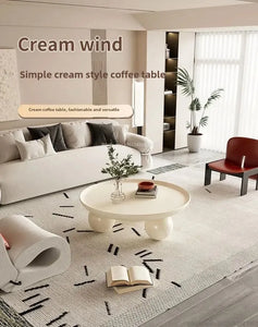 Nordic Cream Coffee Table – Light, Luxurious & Strong