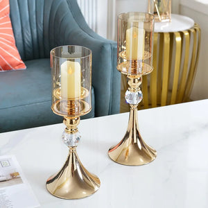Luxury Tinted Glass Candle Holders – Elegant & Timeless Design