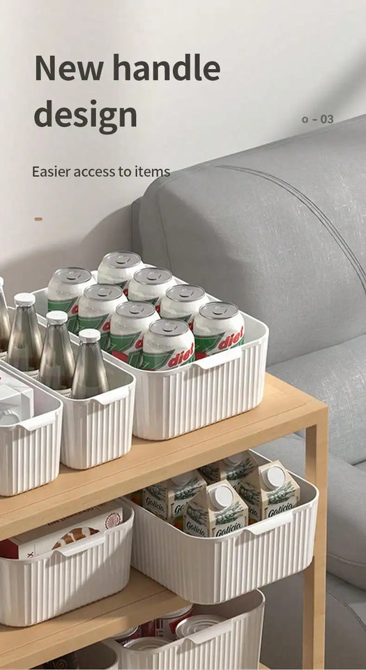Multifunctional Food-Grade Storage Baskets – Smart, Stackable & Fridge-Safe