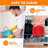 Say goodbye to sticky-burnt food. Silicone Reusable Air Fryer Tray Moulds