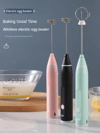 3-Speed USB Electric Milk Frother & Egg Beater – Dual Head | Mint Green, Pink, Black WHIMSICAL HOME OF CREATIONS