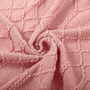 Bohemian/ Country Knitted Weave Blanket Throw –in various colors and sizes