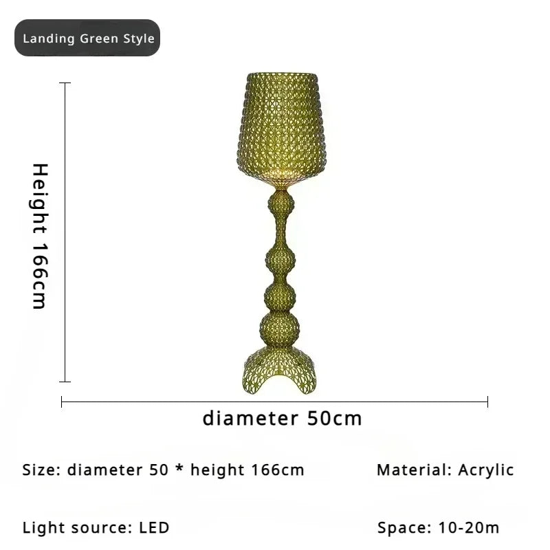 Luxury Art Deco Vintage Floor Lamp – Exquisite High-End Statement Piece