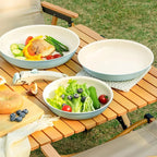 Elegant 3-Piece Non-Stick Cookware Set – Baby Blue & Sage Green WHIMSICAL HOME OF CREATIONS