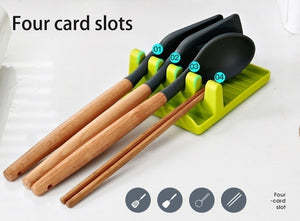 A Fresh Twist on Everyday Cooking – Spoon & Lid Holder with Non-Slip Pad