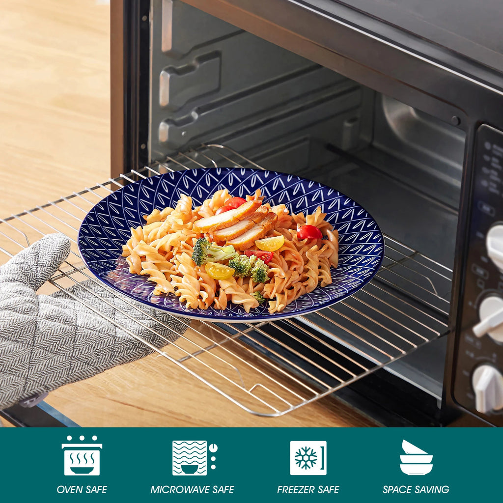 Elegant Blue & White Porcelain Dinnerware Set – Multiple Sizes Available WHIMSICAL HOME OF CREATIONS