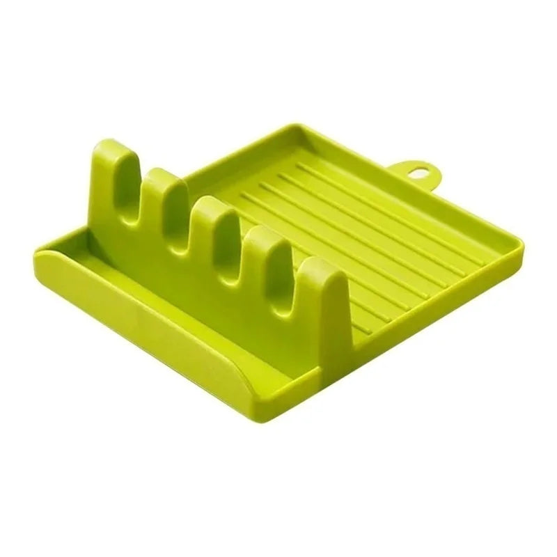 A Fresh Twist on Everyday Cooking – Spoon & Lid Holder with Non-Slip Pad