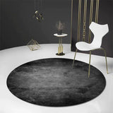 Simple Retro Nordic Round Luxury Rug – Bright Green Hues