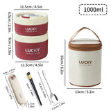 Portable Thermal 304 Stainless Steel Food Containers – Stackable & long term Insulated Microwave Safe