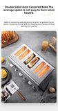 2250W High-Power 6-Slot Commercial Toaster – Quick 60-Second Toast, Stainless Steel