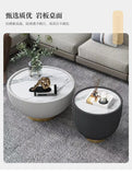 Modern Mid-Century Moroccan Marble-Top Coffee Table