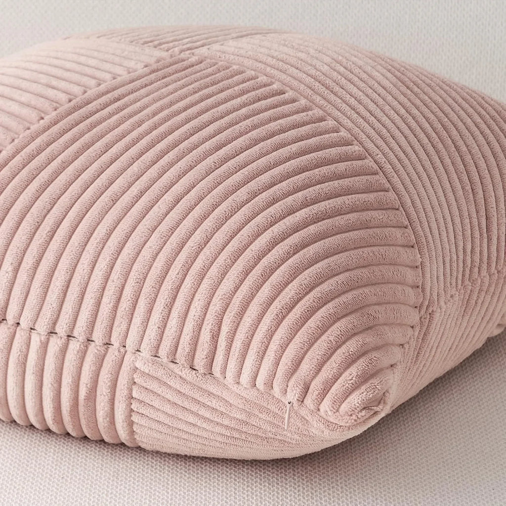 Luukse Fluweel Corduroy Lapwerk Kussingoortreksels – 45x45cm