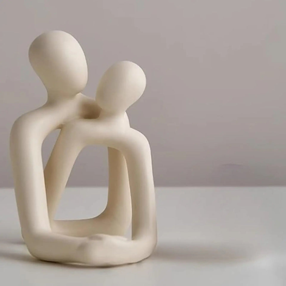Heartwarming Couple Loving Resin Statue