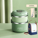 Large Capacity Thermal Insulated Lunch Box – Stackable Bento Container with Hidden Cutlery Microwave Safe