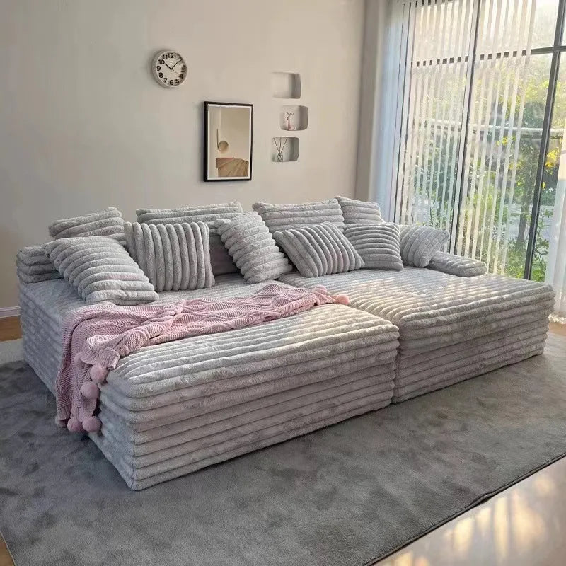 Kawaii Luxury Nordic Sofa – Cloud-Like Comfort & Timeless Elegance