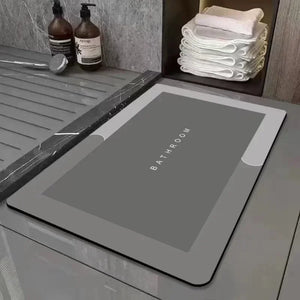 Mats Diatomite Bath Absorbent Anti Slip Floor Mat Foot Carpet Quick Dry Shower Toilet Rug Bathroom Kitchen Doormat Washable