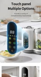 Multi-Functional Baby Food Maker – Steamer, Puree Blender & Milk Warmer with Temperature Display