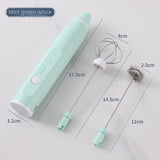 3-Speed USB Electric Milk Frother & Egg Beater – Dual Head | Mint Green, Pink, Black