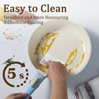 5-Piece Nonstick smooth Porcelain Coated Cookware Set WHIMSICAL HOME OF CREATIONS