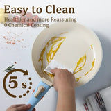 5-Piece Nonstick smooth Porcelain Coated Cookware Set