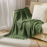 Bohemian/ Country Knitted Weave Blanket Throw –in various colors and sizes