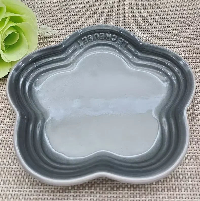 High-Gloss, high-quality Ceramic Blossom Dish – 14 cm in assorted vibrant colours WHIMSICAL HOME OF CREATIONS