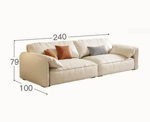 Crafted in genuine Nappa calf leather with a sleek ivory White finish for timeless elegance, a recliner that blends luxury materials with modern comfort