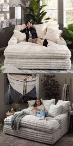 Kawaii Luxury Nordic Sofa – Cloud-Like Comfort & Timeless Elegance