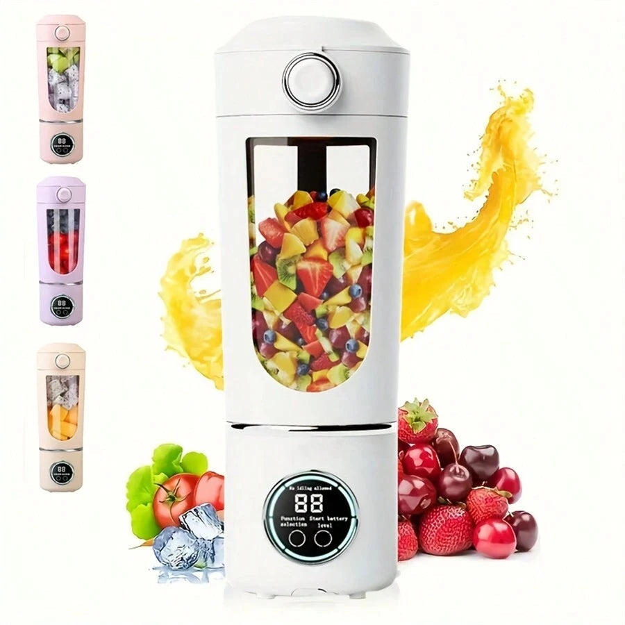 New Portable wireless Juice Maker Blender for Shakes Smoothies 700ML Multiple Colors 12-Blades Fast Mixing 2 In 1 Blender Bottle Juicer WHIMSICAL HOME OF CREATIONS