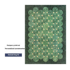 Vibrant Forest Green & Sand Dune Luxe Rug – Faux Cashmere, Soft Plush, Non-Slip & Machine Washable WHIMSICAL HOME OF CREATIONS