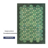 Vibrant Forest Green & Sand Dune Luxe Rug – Faux Cashmere