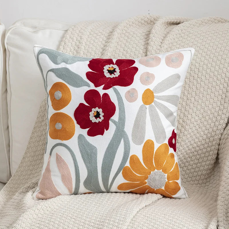 Vintage Florals with a Fresh Pop of Colour 45x45cm