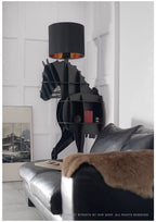 Luxury Horse Statue Wall Shelf – Artistic Wall-Mounted Display Storage