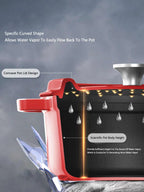 Enamel Cast Iron Stew Pot – Triple Water-Locking Design WHIMSICAL HOME OF CREATIONS