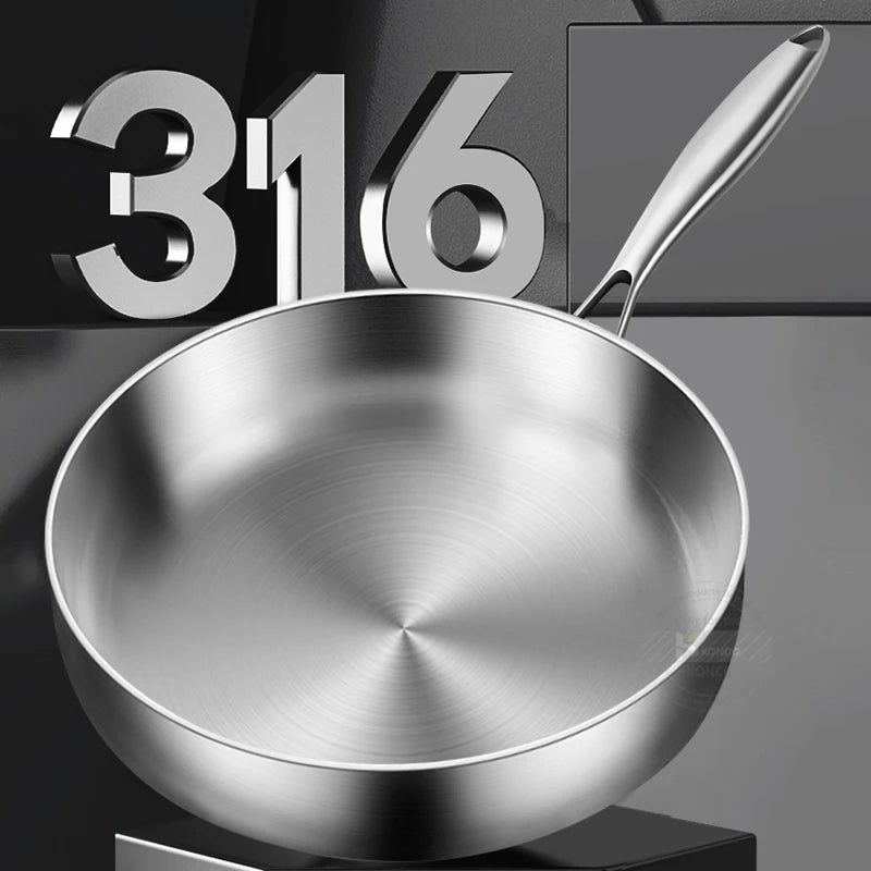 316 Stainless Steel Frying Pan 20cm - Non-Stick Cookware