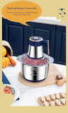 6-Blade Electric Food Processor & Meat Grinder – 5-in-1 High-Power Stainless Steel