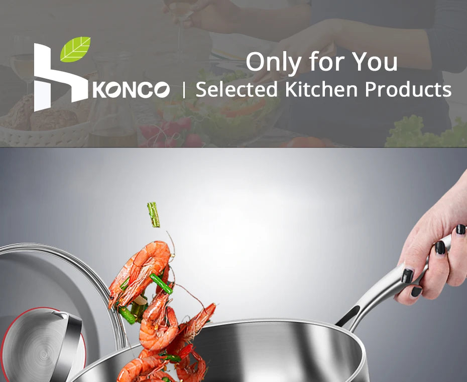 316 Stainless Steel Frying Pan 20 cm – Non-Stick Multi-Layer Cookware for Home & Professional Chefs WHIMSICAL HOME OF CREATIONS