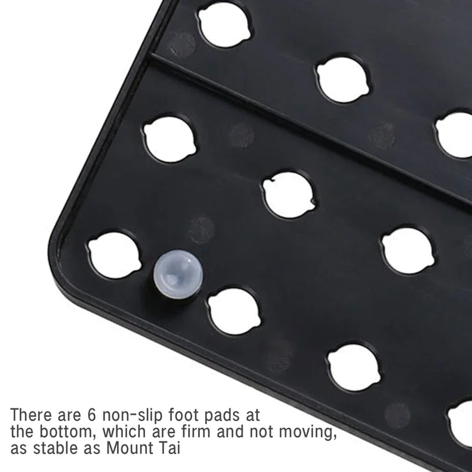 Adjustable Telescopic Dish Drying Rack Pegboard