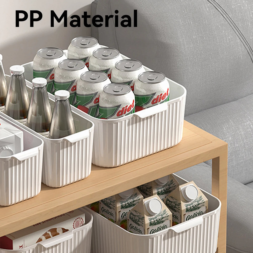 Multifunctional Food-Grade Storage Baskets – Smart, Stackable & Fridge-Safe