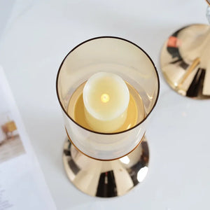 Luxury Tinted Glass Candle Holders – Elegant & Timeless Design