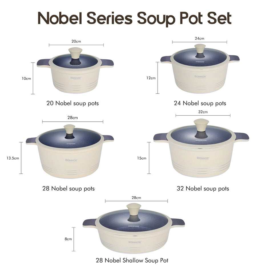 15-Piece Granite-Coated Ceramic Cookware Set – White, Purple, or Dark Grey PFAS, PFOA, and PTFE Free