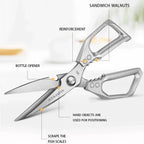 All-in-One Multifunctional Kitchen Scissors – With Case WHIMSICAL HOME OF CREATIONS