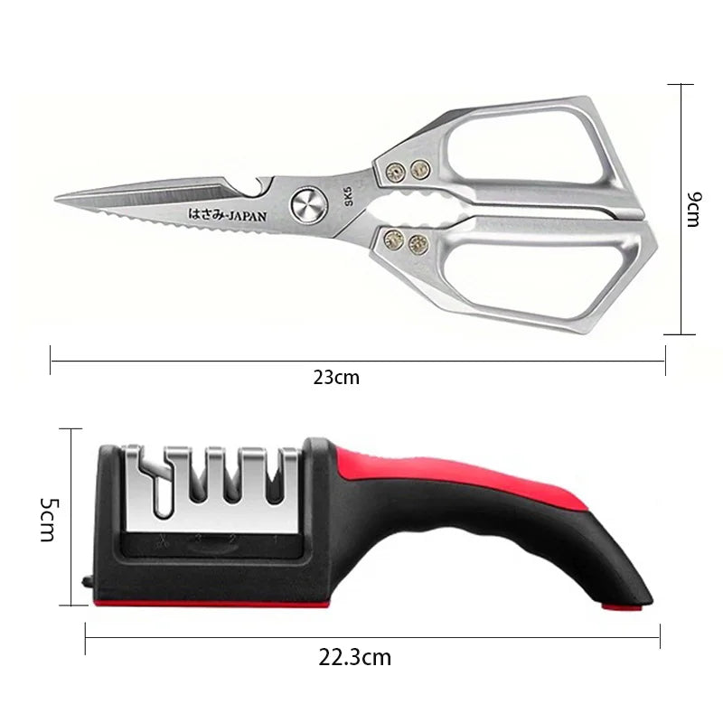 All-in-One Multifunctional Kitchen Scissors – With Case